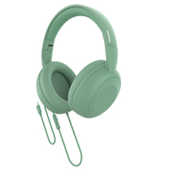 Philips TAH1204GR Wired On-Ear Headphones with Mic 40mm Drivers Green (TAH1204GR/94)