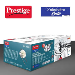 Prestige 5Litre Stainless Steel Nakshatra Cute Svachh Pressure Cooker|Deep Inner lid for spillage control|Induction compatible|3 layers sandwich bottom|Heavy gauge body|5 years warranty|ISI Certified
