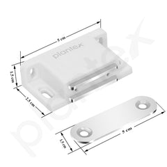 Plantex Door Catcher/Drawer Magnet for Cabinet/Cupboard/Wardrobe/Door Closer Magnet for Home/Office - Pack of 2 (White)-4