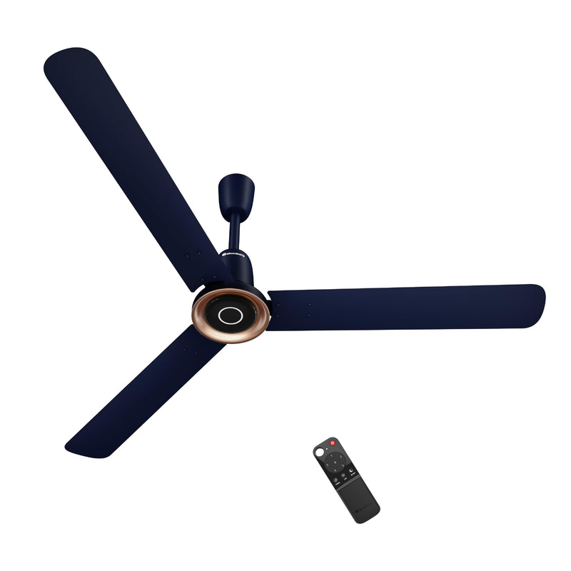 atomberg Studio Nexus 1200mm BLDC Ceiling Fan with IoT & Remote Control | BEE 5-star | New Blade Design | High Air Delivery with Moonbeam Light | Low noise | 5 Year Warranty | Midnight Black