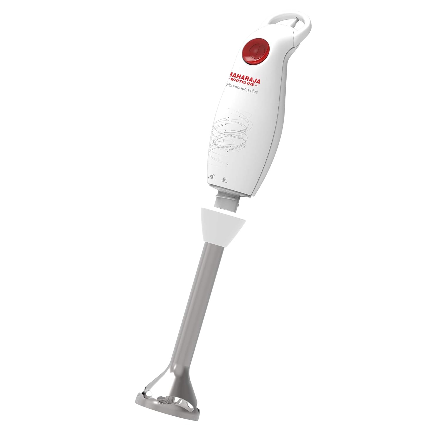 Maharaja Whiteline Turbomix King Plus Hand Blender, 250W, Duraforce advanced blade technology, 800ml multi-purpose jar, 500ml Chopper… (250)