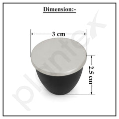 Plantex Knobs for Drawer/Drawer Knobs/Knobs for Cabinets/Pull-Push Knobs for Kitchen/Bedroom Drawer - Pack of 1 (Satin Black)-3