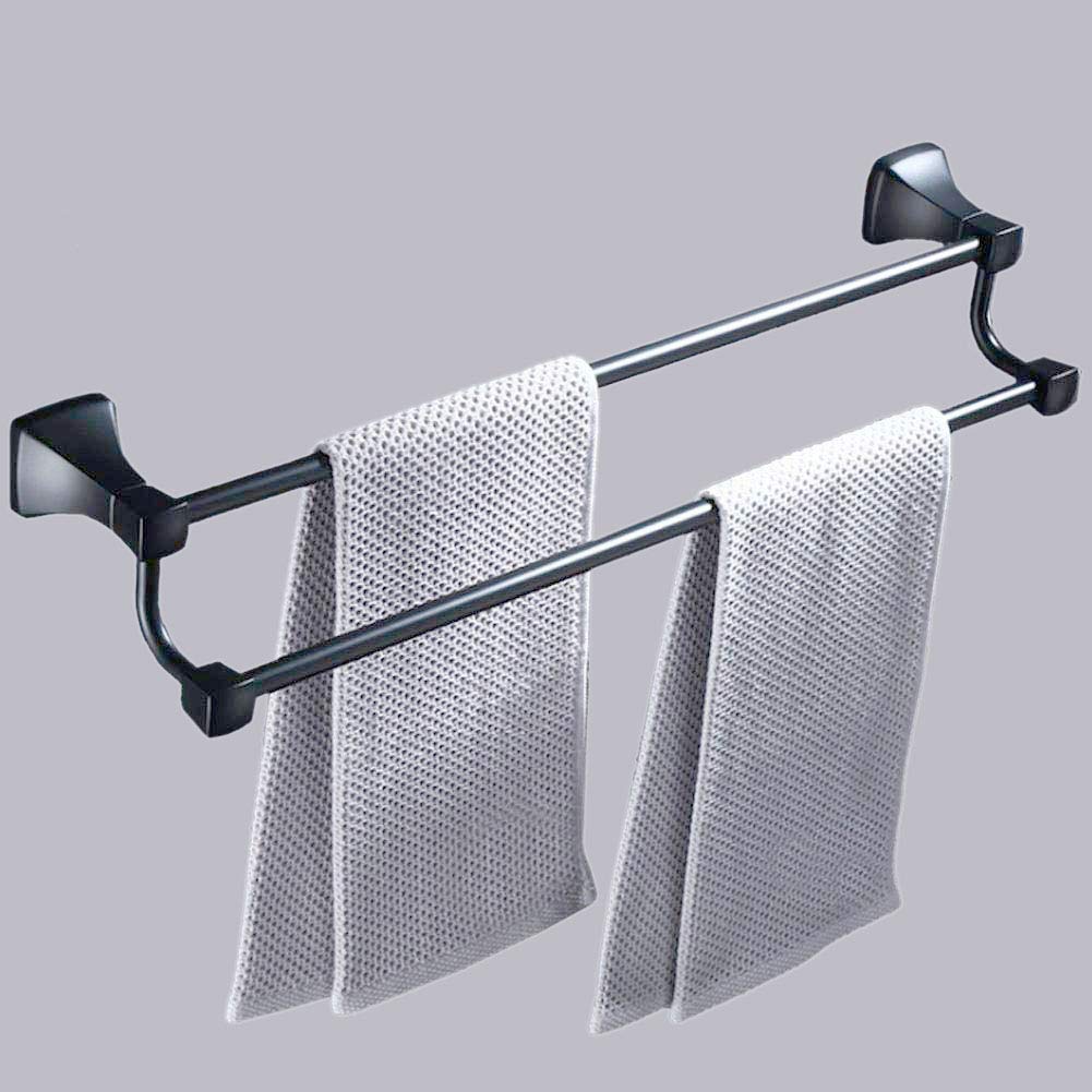 Plantex Space Aluminium Black Bathroom Accessories Set of 5-pcs/Bathroom Hardware Set (Towel Rod/Napkin Ring/Paper Holder/Soap Dish/Tumbler Holder)-2