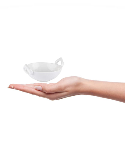 Clay Craft Basics Sauce Kadhai with Handle 4 Pcs