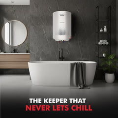 Maharaja Whiteline Energy Efficient Water Heater EDNIS NEO 25L | 4-Star Rated with Polymer-Coated Inner Tank, Smart Inlet Diffuser & Durable Metal Body | Long-Lasting Design with 5-Year Tank Warranty