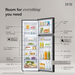 IFB 285L 3 Star 10 in 1 Convertible, Advanced Inverter Frost-Free Double Door Refrigerator with 30 Hrs Cooling Retention