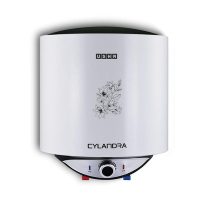Usha Cylandra 25 Litre Storage Water Heater With Free Installation (White), Wall Mounting
