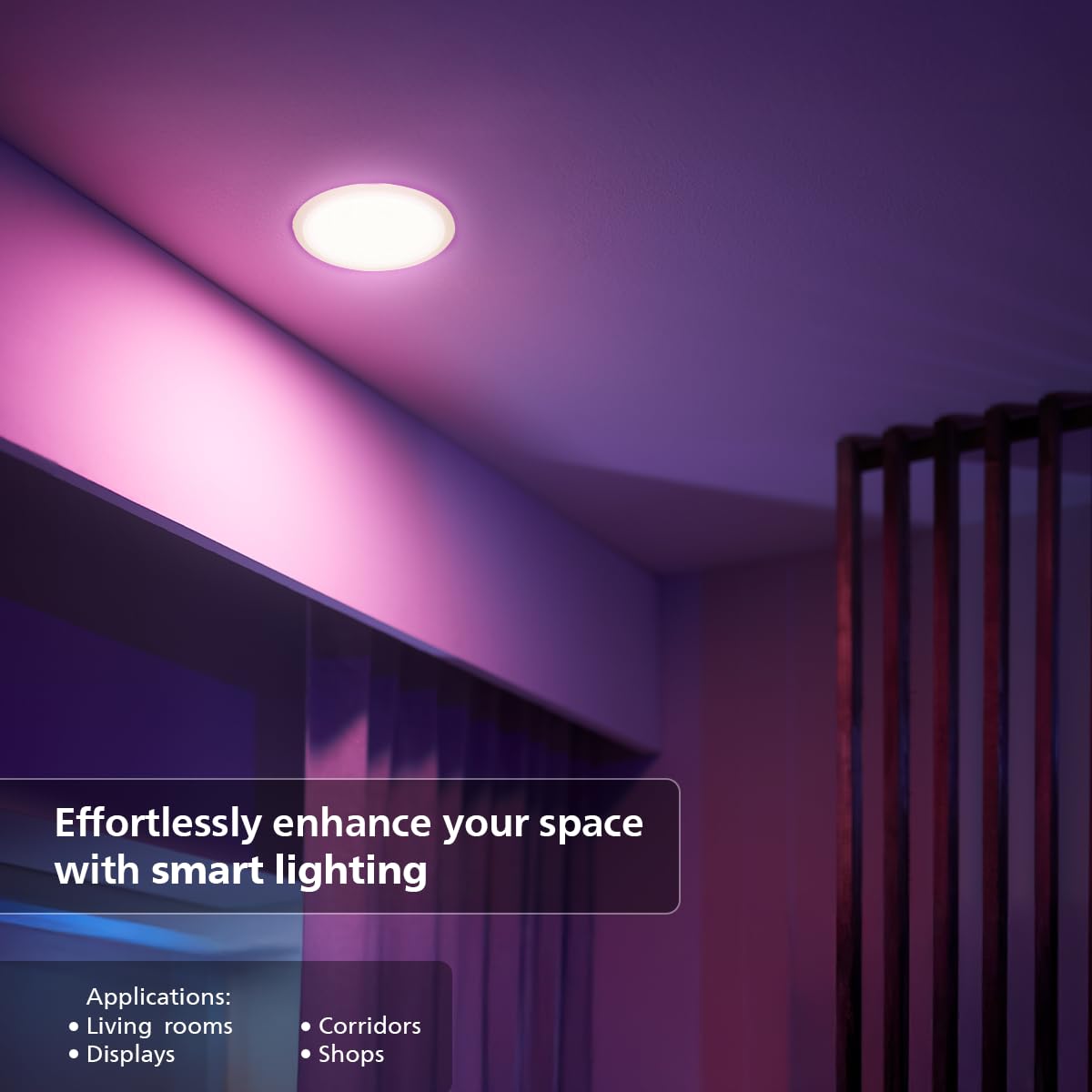 Philips 10W Smart Wi-Fi Aura Dimmable Downlight (White, B0G24X1JV6)