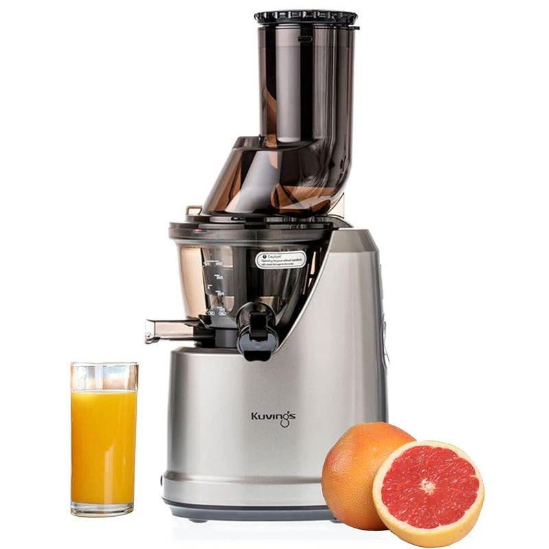 Kuvings B1700 Dark Silver Cold Press Juicer for Home with Attachments, All-in-1 Juicer for Fruits, Vegetables & Nut Milk, Smoothie & Sorbet, Patented JMCS Technology 10% More Juice, 12 Yrs Warranty