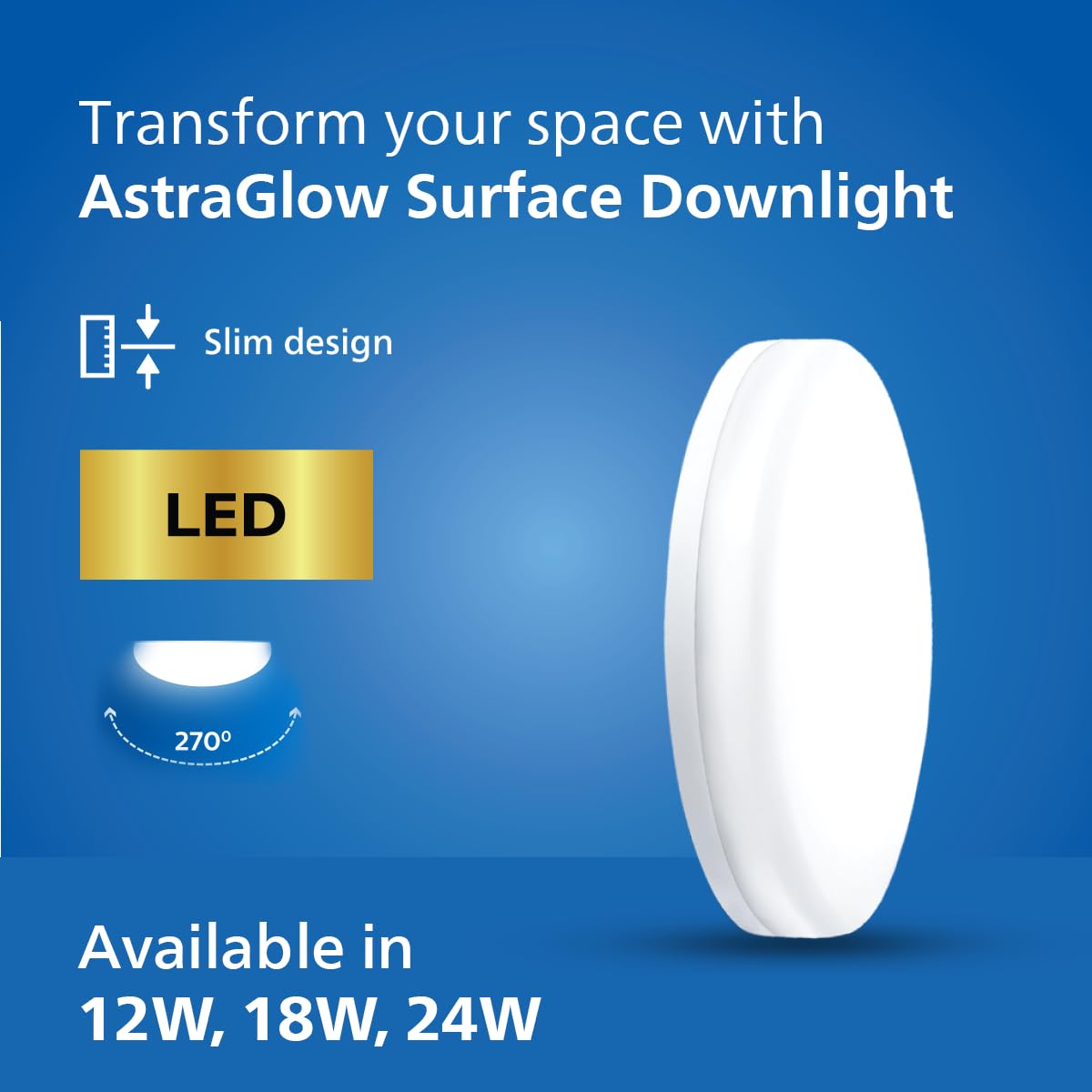 Philips 24W Round AstraGlow Surface LED Light
