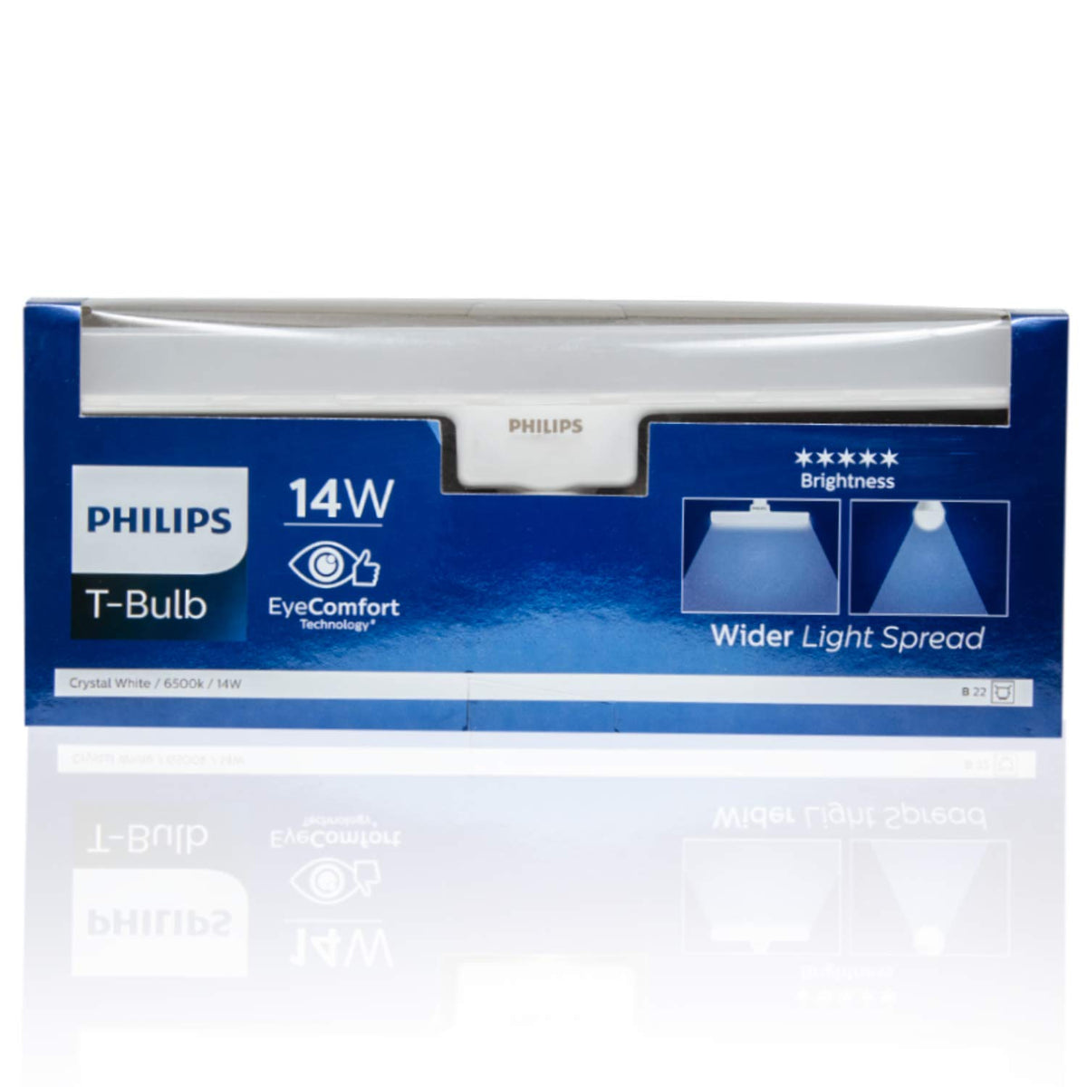 Philips Stellar Bright 14W B22 LED T-Bulb,Cool Daylight, Pack of 1