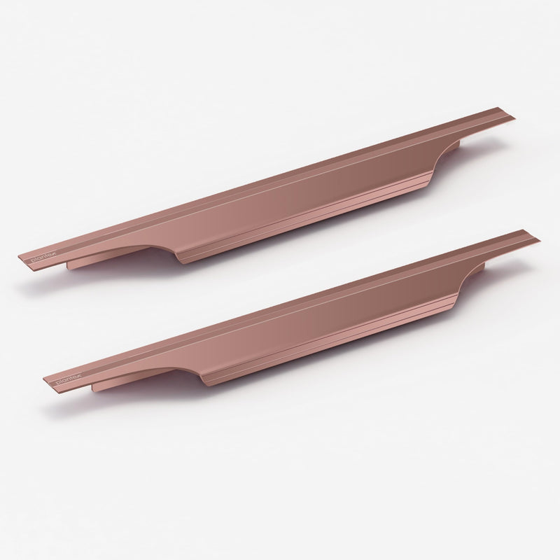 Plantex Profile Handle for Kitchen Cabinet/18 Inch Aluminium Drawer Profile Handle/Wardrobe Pull Handle for Home/Office/Hotel - Pack of 2 (Rose Gold) (Model APS-PF-1003)-1