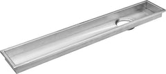 Plantex 304 Grade Stainless Steel Long Shower Drain/Floor Drainer/Jali Removable Grate/Lid for Bathroom and Kitchen (10 x 60 cm - Matt)-3