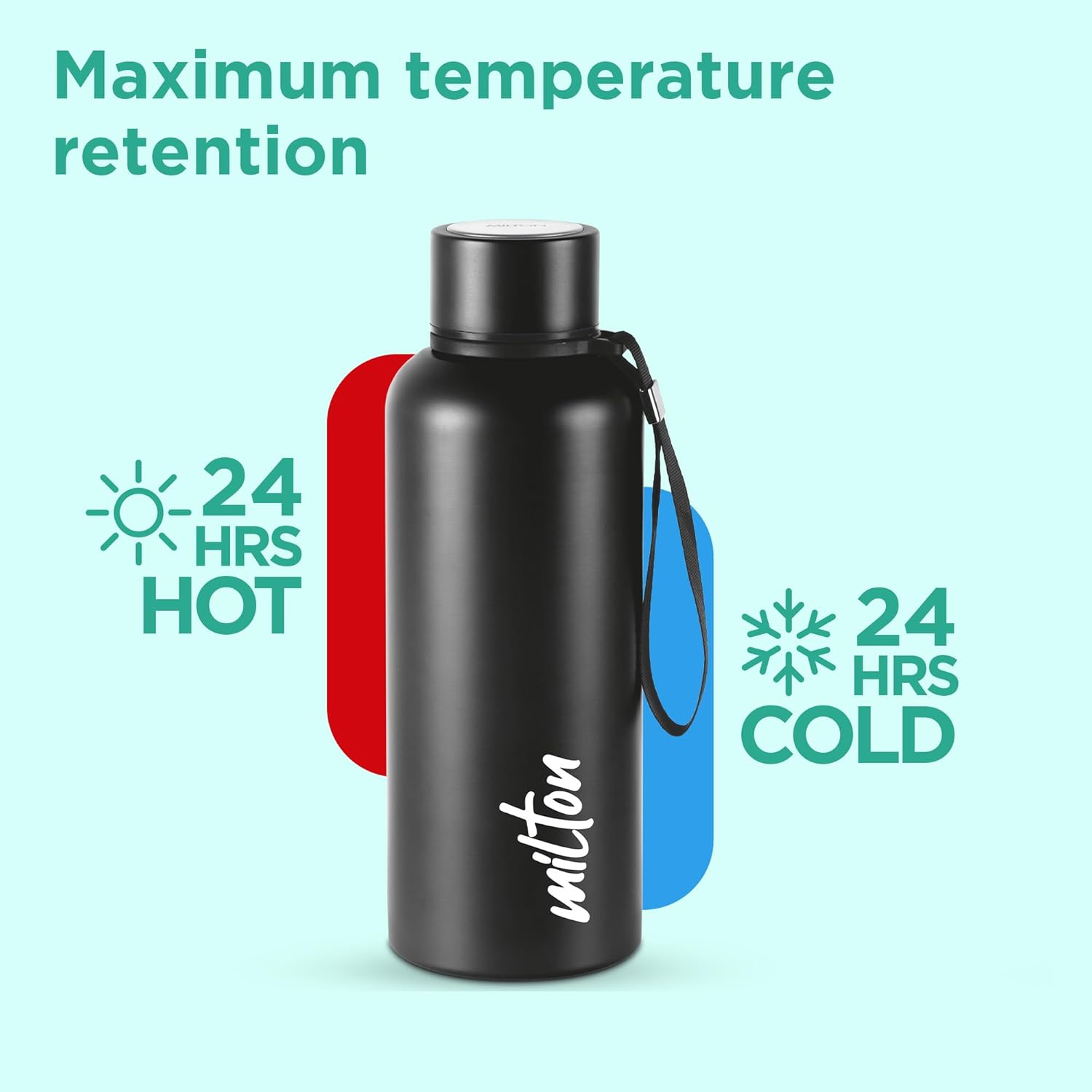 Black Panther Wakanda Forever 3D Print Thermosteel Bottle (Milton)