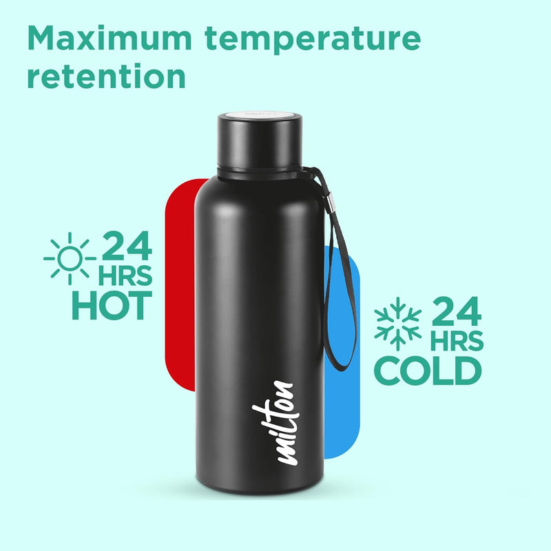 Black Panther Wakanda Forever 3D Print Thermosteel Bottle (Milton)