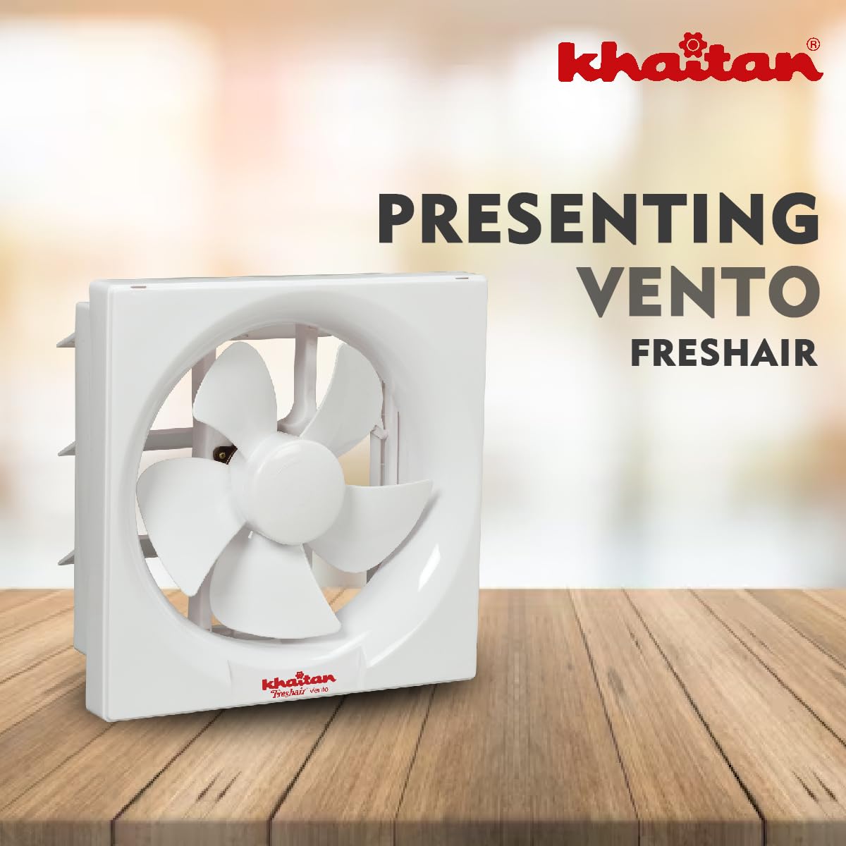 Khaitan Vento Exhaust Fan for Kitchen & Bathroom (White)