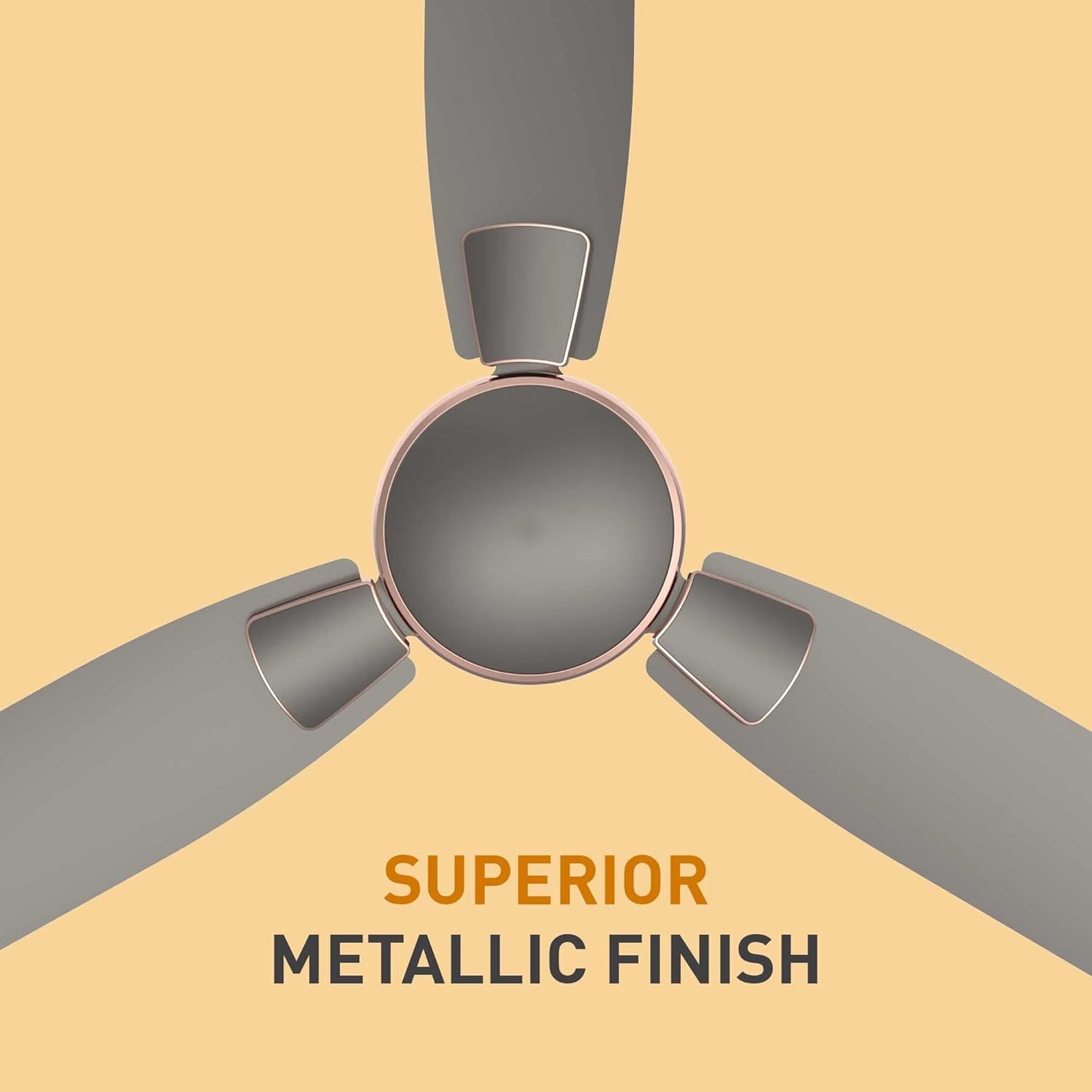 Crompton Highspeed Toro 1200 mm Designer Ceiling Fan | BEE Star Rated Energy Efficient | Anti-Dust | Active Power Technology | Upto 50% Less Heating | 2 Year Manufacturer Warranty | Warm Grey