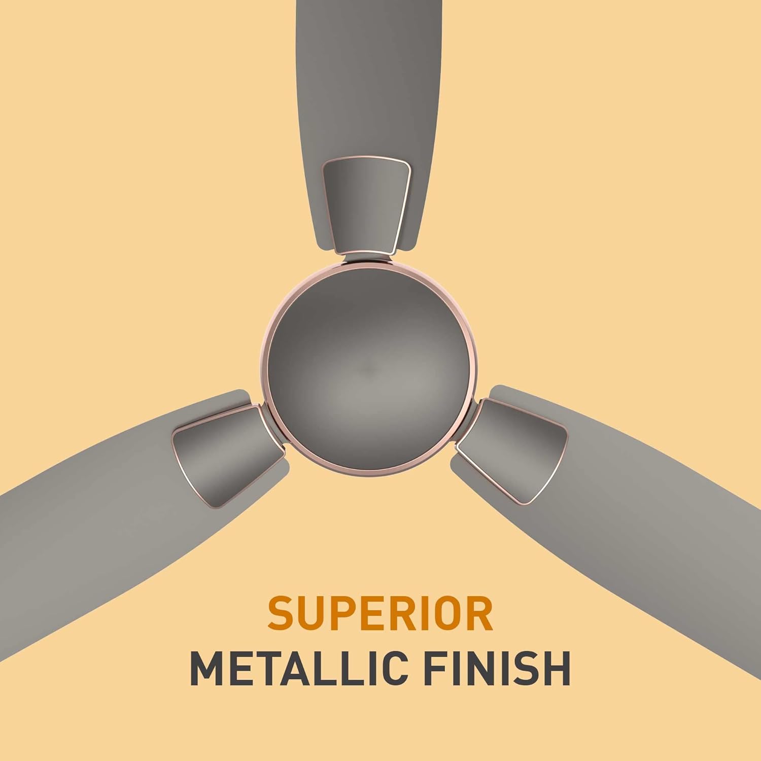 Crompton Highspeed Toro 1200 mm Designer Ceiling Fan | BEE Star Rated Energy Efficient | Anti-Dust | Active Power Technology | Upto 50% Less Heating | 2 Year Manufacturer Warranty | Warm Grey