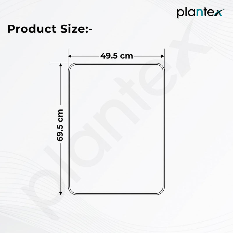 Plantex Aluminium Frame Mirror for Wall/Rectangle Wall Mount Mirror for Bedroom/Dressing Room/Living Room/Entryway - (20x28 Inch-Black)-3