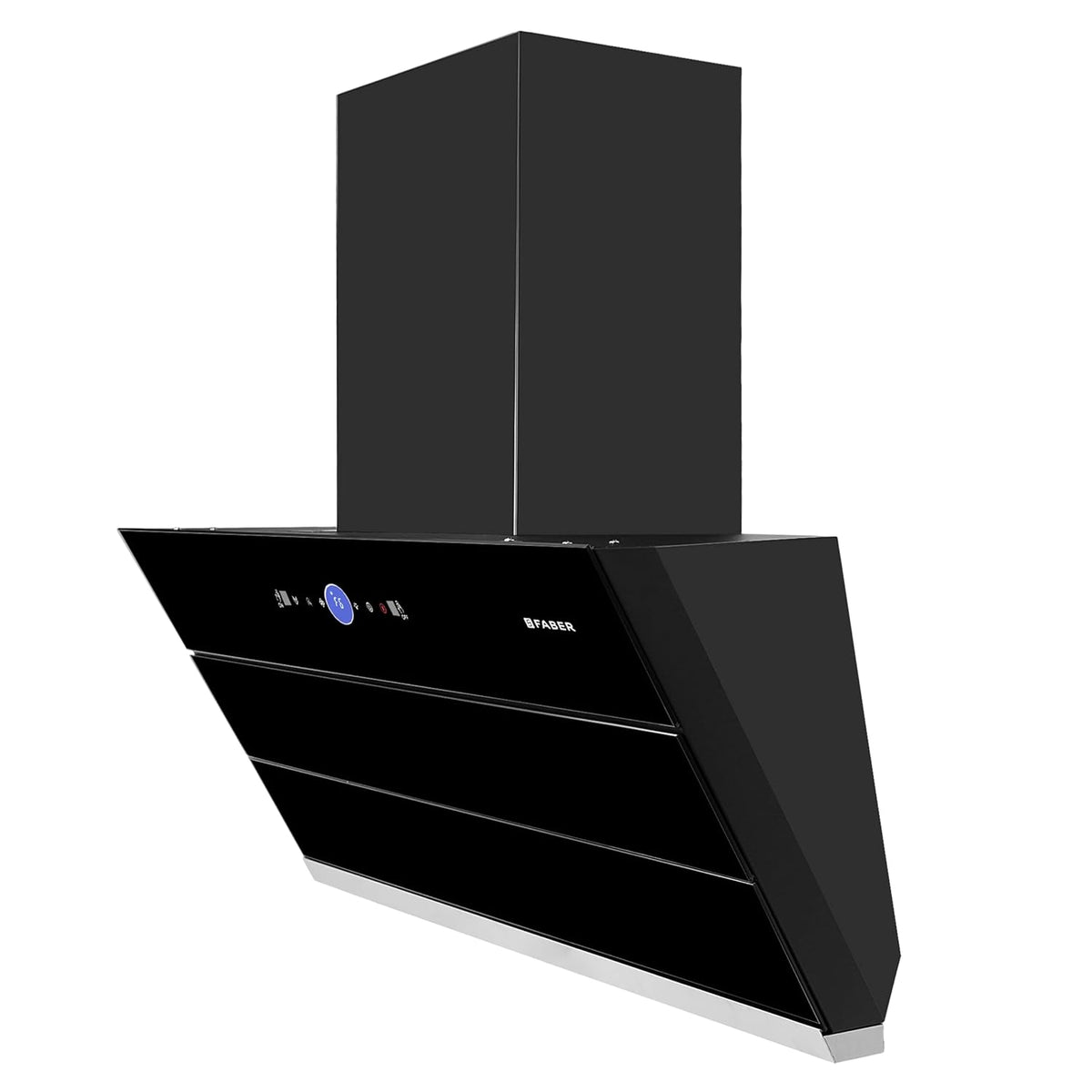 Faber 90 cm 1500 m³/hr Wall Mounted Kitchen Chimney (HOOD COMET BLDC FL HC BK 90, Filterless technology, Touch & Gesture