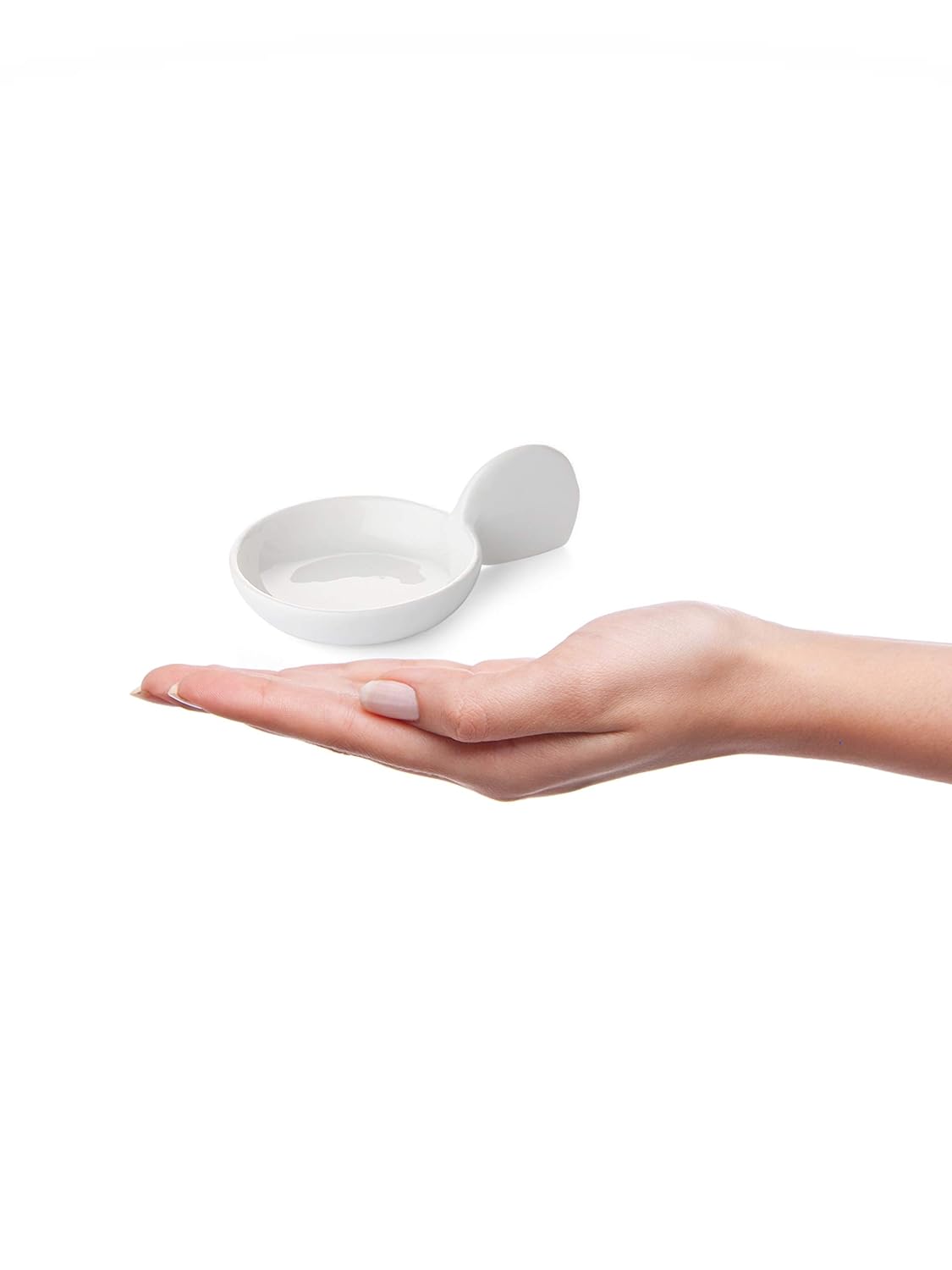 Clay Craft Basics Small White Round Dipping Bowls,Mini Side Seasoning Dish,Condiment Dishes Pack of 4 (50ml) Perfect for Modern Kitchen