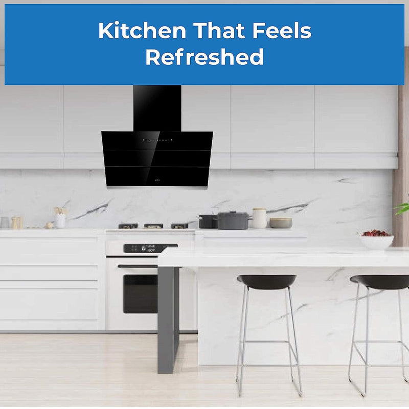 Elica 90 cm 1350 m3/hr Filterless Autoclean Angular Kitchen Chimney with 15 Years Warranty (EFL-S9012 HAC LTW VMS, Touch + Motion Sensor Control,)-6