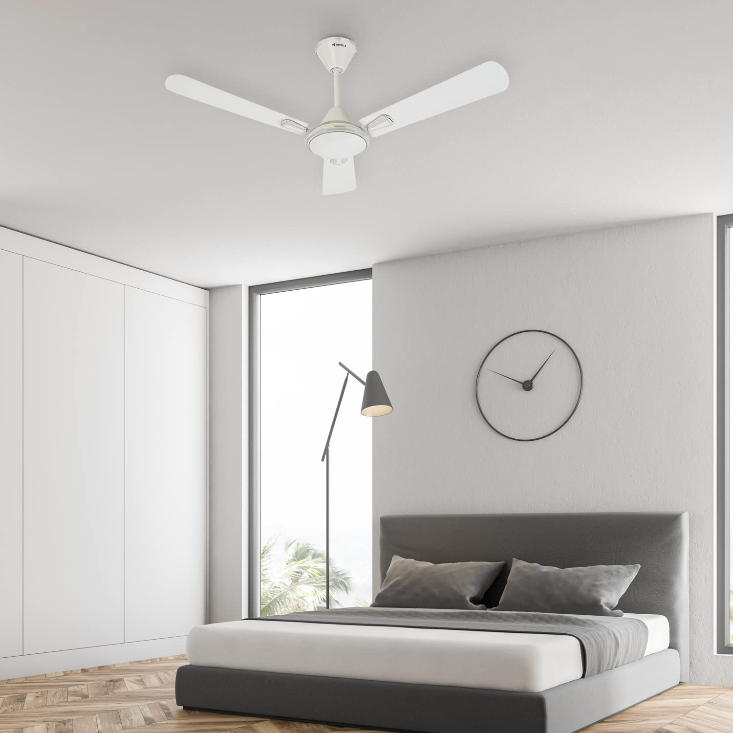 Havells Festiva 1200mm Dust Resistant Ceiling Fan (Pearl White Silver)