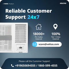 Voltas 1.5 ton 3 Star Inverter Window AC (Copper, 2-in-1 Cooling Modes, Anti-Dust Filter, 2-Way Swing, Memory Restart, Sleep Mode (183INV PEARL, White)