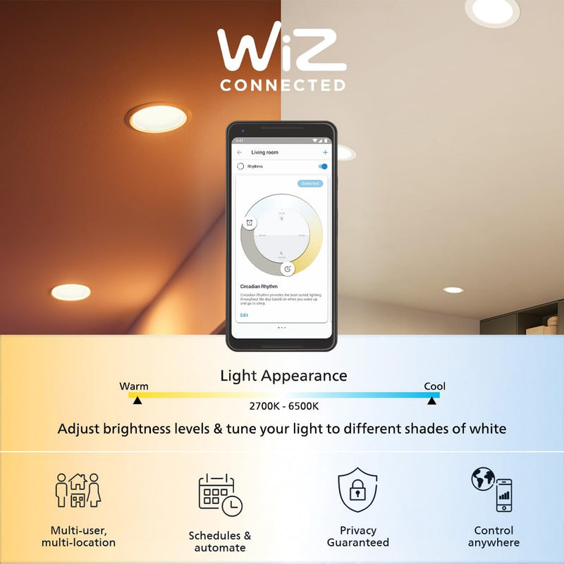 Philips 15W Square Wi-Fi Smart Led Ceiling Light for Home with Music Sync Function