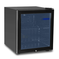 Blue Star VC65D Automatic Single Door Visi Cooler (55 Ltrs, 3 Shelves, Black)