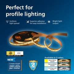 Philips 5-Meter LED Profile Light With Driver (Cool Day Light, 929004252701)