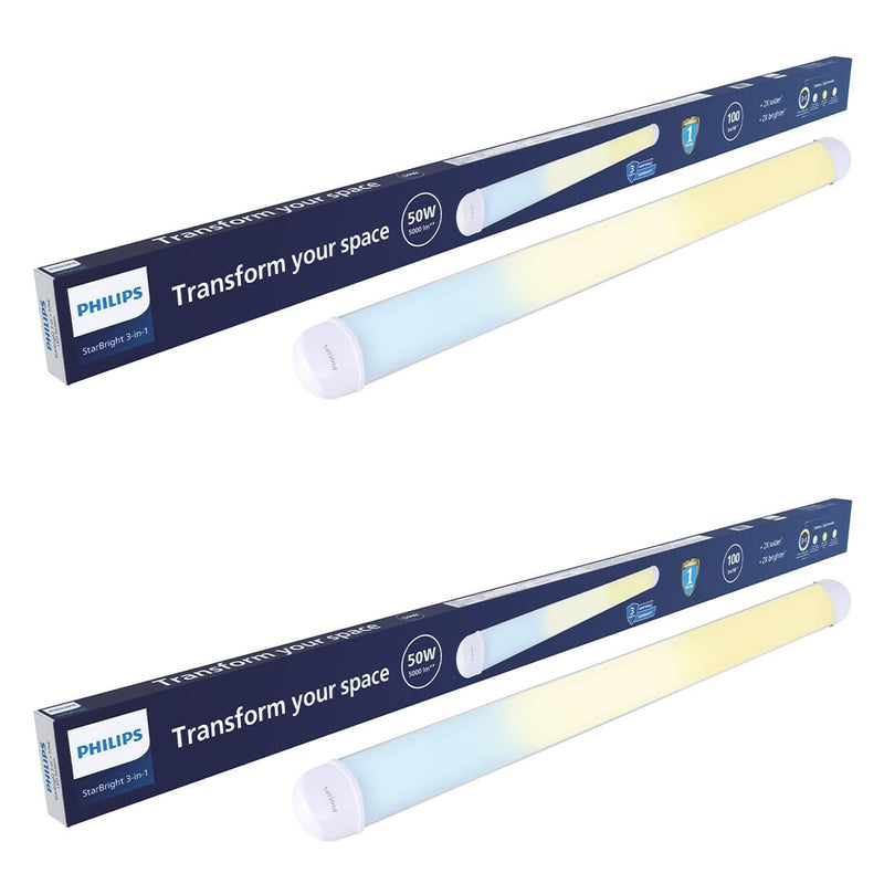 Philips StarBright Wide Nxt 50W Linear LED Batten (Pack of 2)