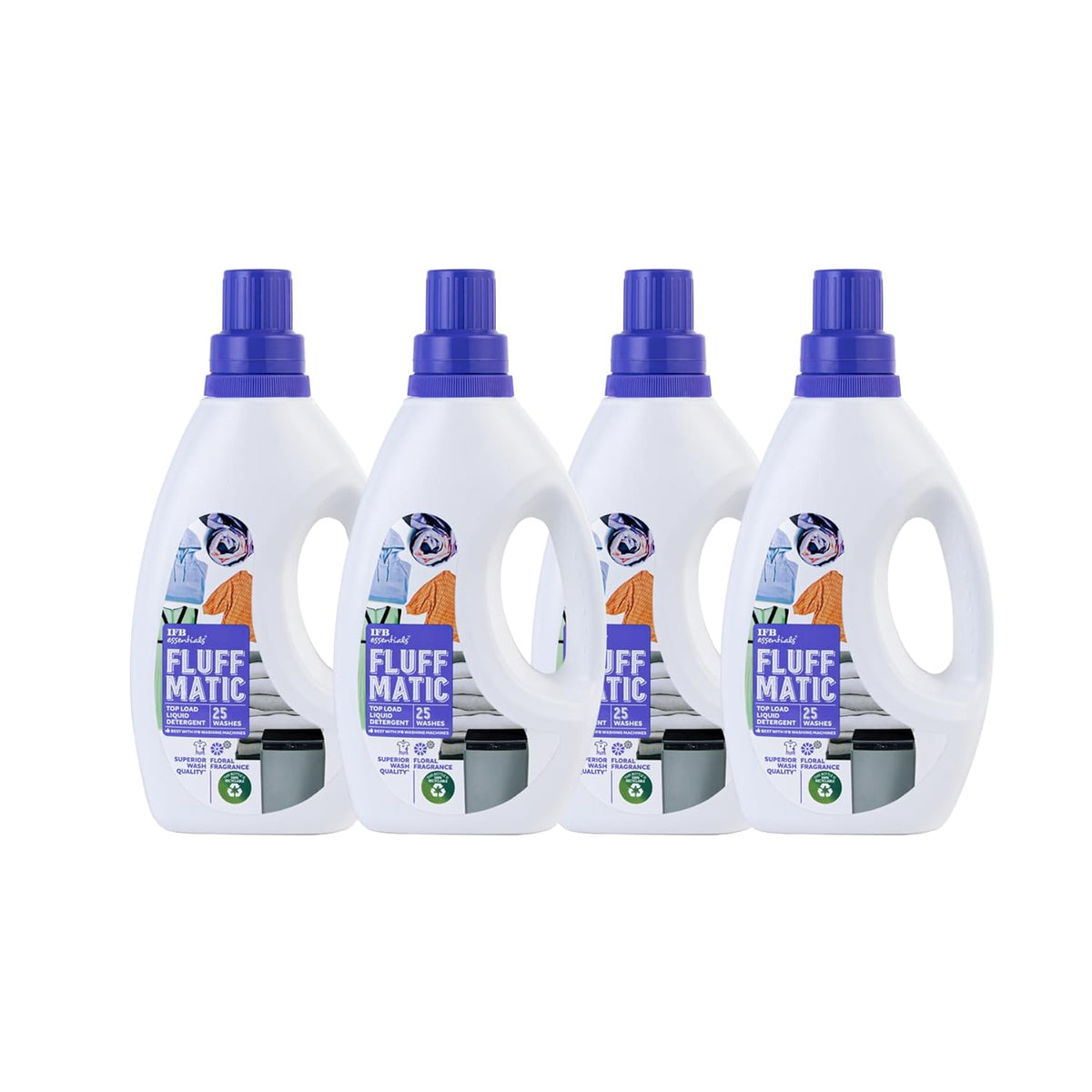 IFB Essentials Front Load Washing Machine Liquid Detergent (Pack of 5 * 880 ml)