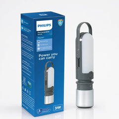 Philips Rayzen Rechargeable LED Torch 3W+6W