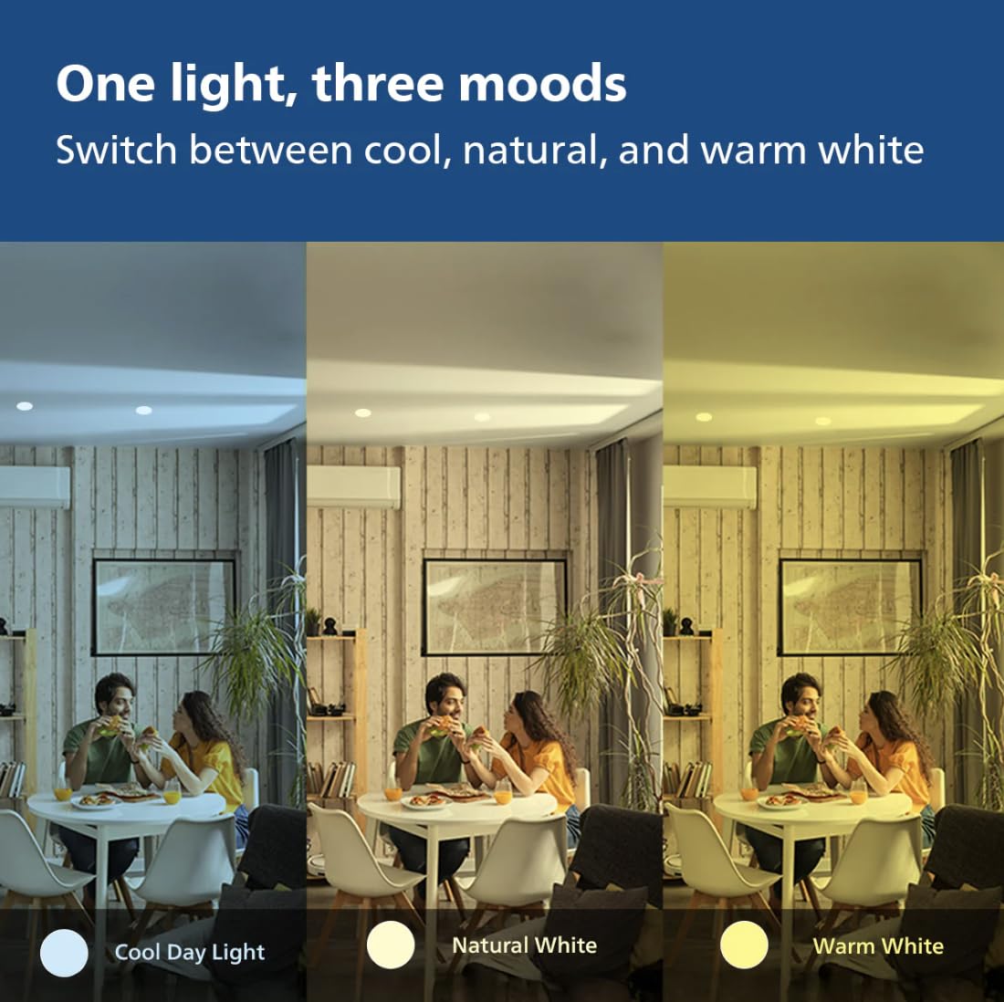 Philips Aura Styledge LED Downlight (Cool Day Light, 7W)