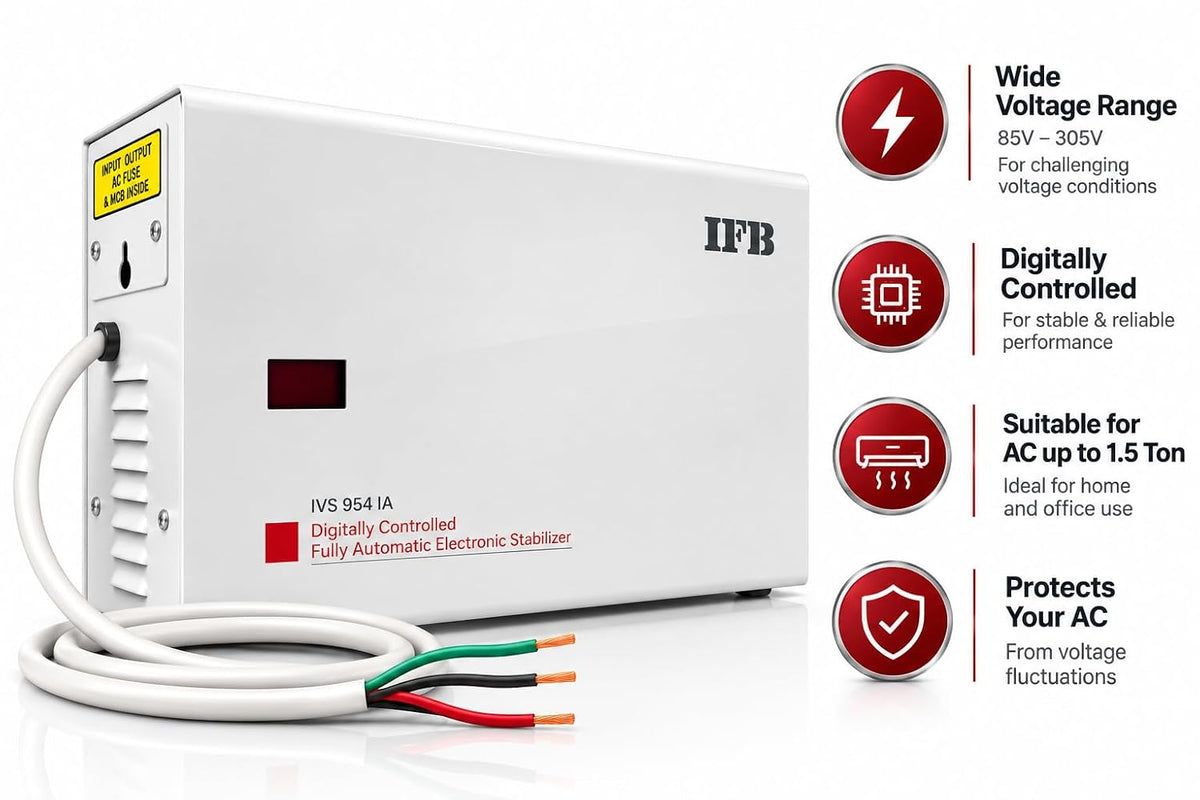 IFB IVS 954A 85-300V Voltage Stabilizer for Home Appliances