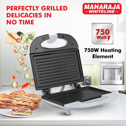 Maharaja Whiteline Viva SM-103 750-Watt Sandwich Maker (White)