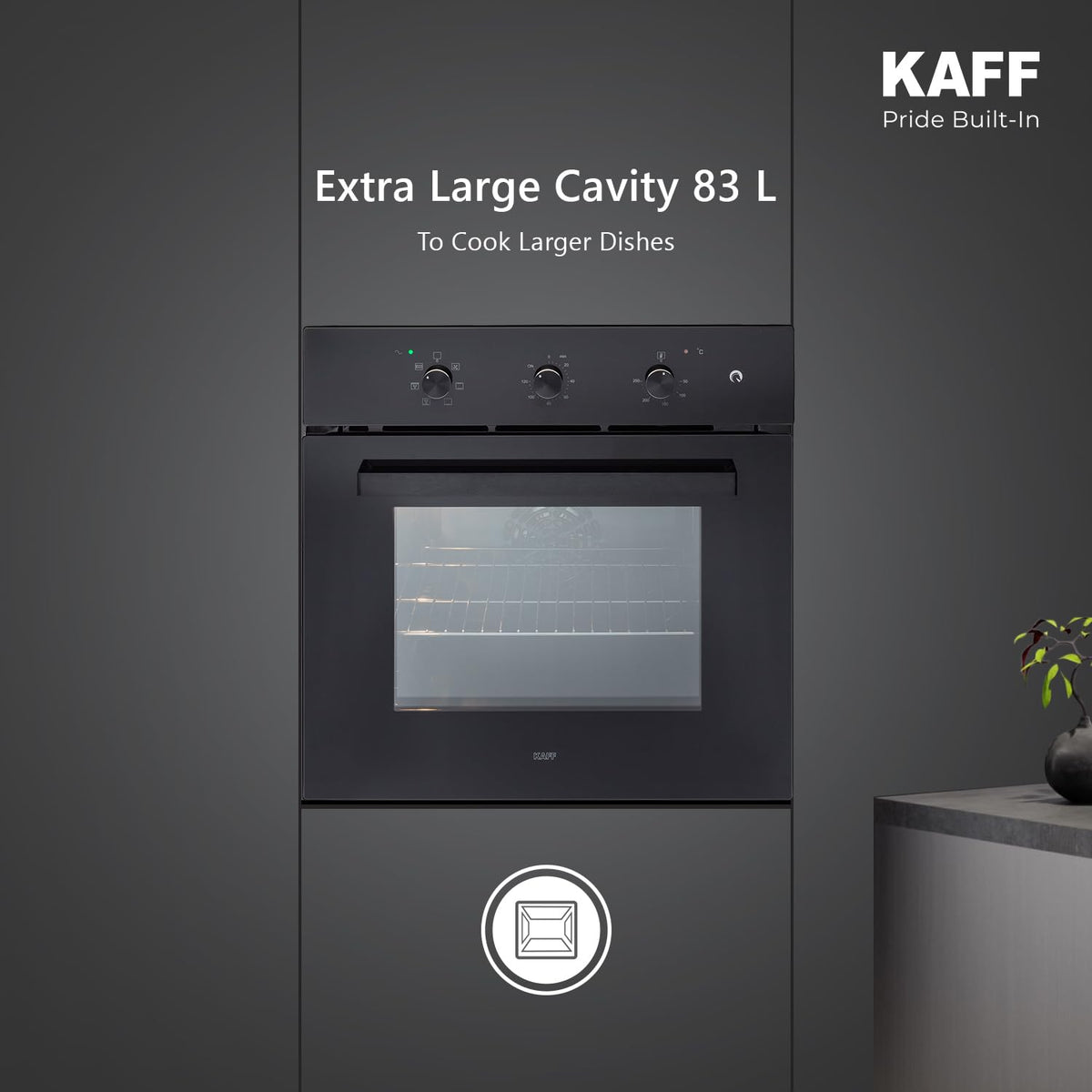 Kaff OV 83 ML7 Multi-Function Built-in Microwave Oven 83 L | Eco Mode, Microwave, Grill, Convection & Combination Mode |