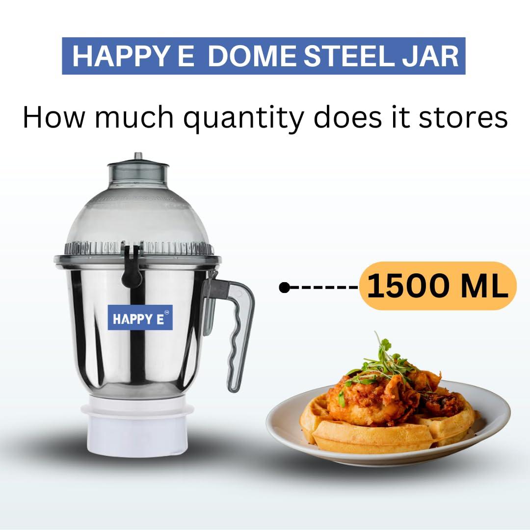 Jar Combo: 400 ml + 1000 ml + 1500 ml Plastic (Transparent) | Compatible with Sujata Mixer Grinder