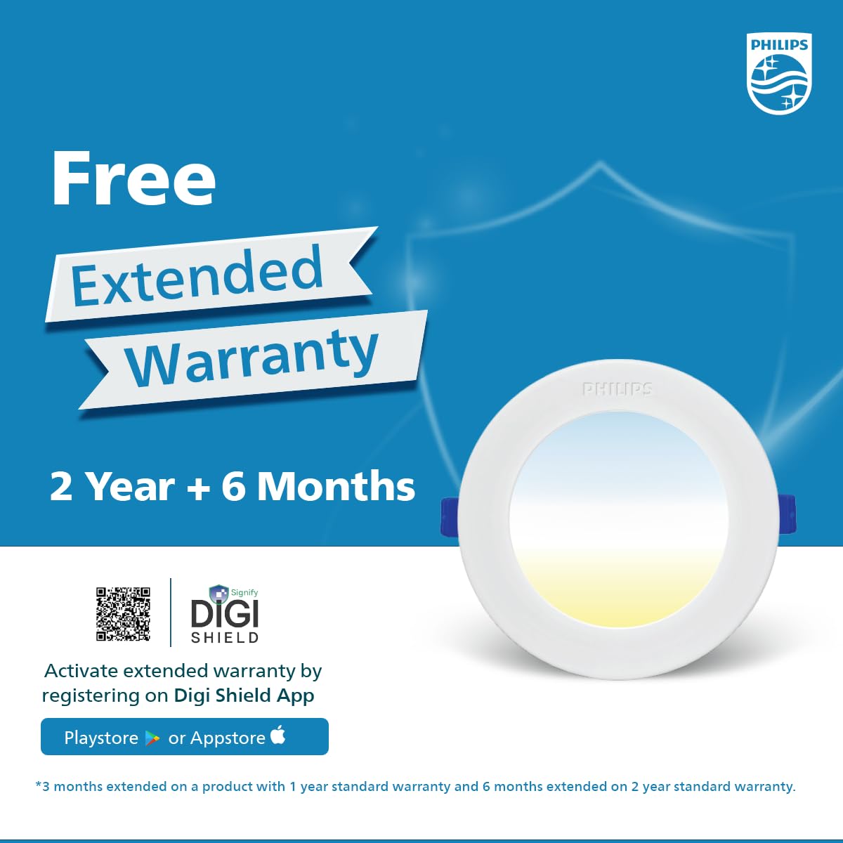 Philips 10W 3in1 AstraGlow Round LED Panel Light