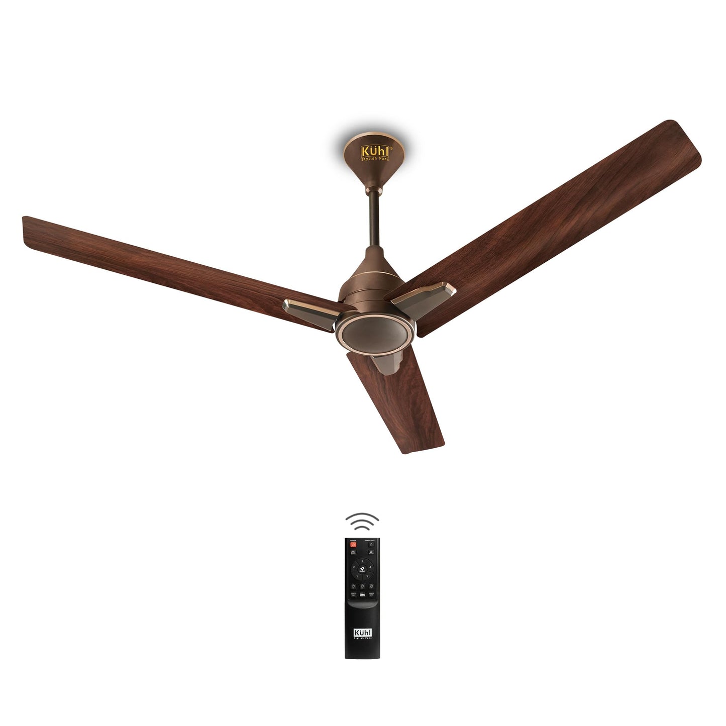 KUHL Arctis A4 1200MM 65% Stylish Power Saving BLDC Ceiling Fan with Remote | 29W | BEE 5 Star Rated & ISI Marked | High Air Flow | 5 Year Brand Warranty On Motor | White