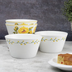Clay Craft Cream Imperial Cup & Saucer 180ml, Set of 12 (6 Cups + 6 Saucers) Blue