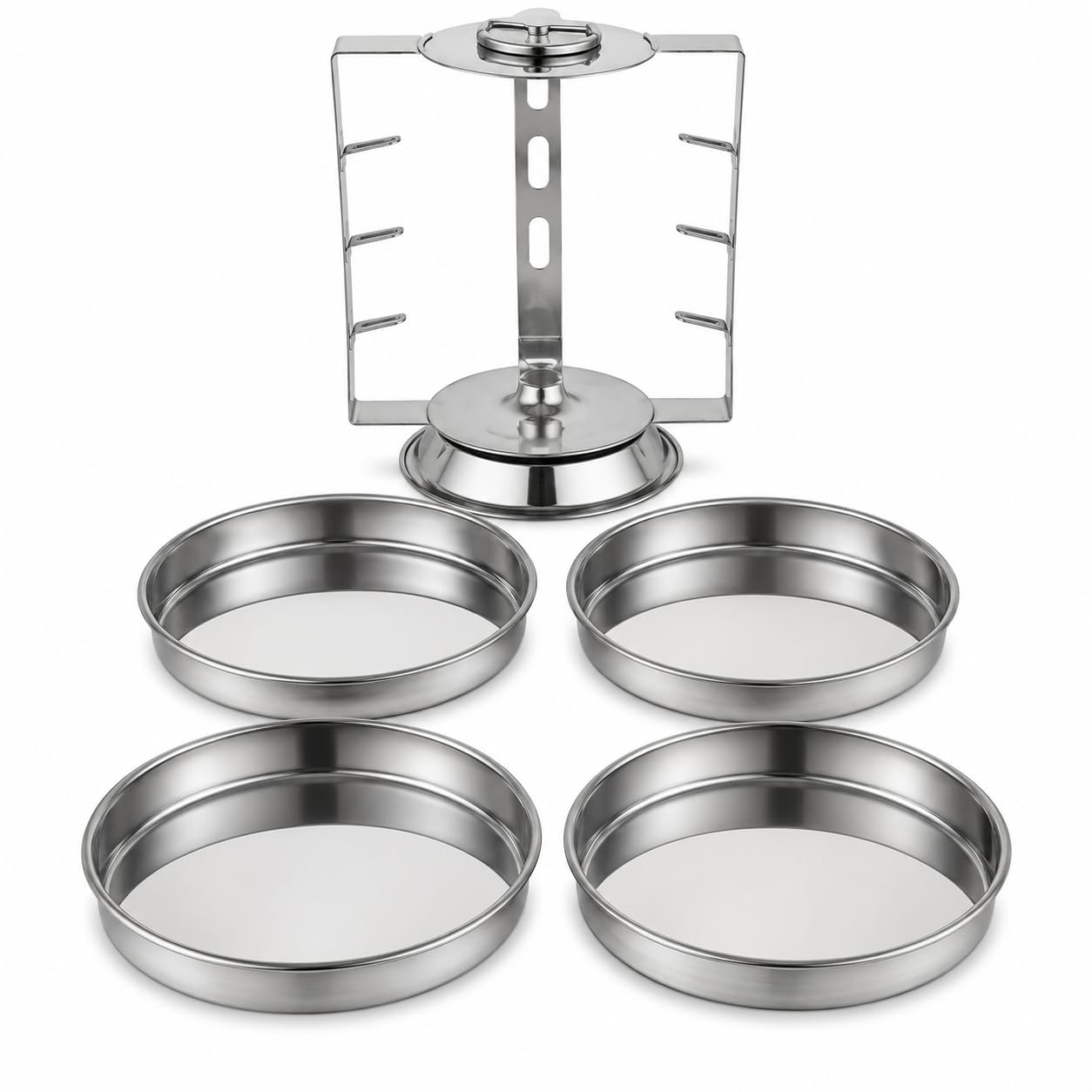 Thatte Idli Maker Stainless Steel | dhokla maker | idiyappam, pan cake maker | 4 plates with heavy stand