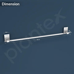Plantex 304 Grade Stainless Steel 24 inch Single Towel Rod/Towel Holder for Bathroom/Towel Bar/Hanger/Stand/Bathroom Accessories - Senso (Chrome)-6