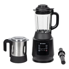 Faber 1800W Digital Power Blender Mixer Grinder |6 Auto Cook Menu|Hot Soup Maker|850W Built-in Heater|Nut Milk|Dry Grind