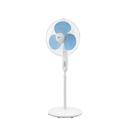 Orient Electric Stand-82 400 MM Oscillating Pedestal Fans | Stand Fan with Tilt Mechanism | High Air Delivery | Aesthetic Design with Telescopic Arrangement | 2 Year Warranty by Orient, Sky Blue