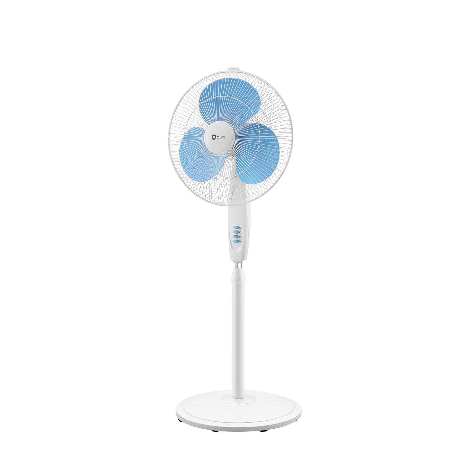 Orient Electric Stand-82 400 MM Oscillating Pedestal Fans | Stand Fan with Tilt Mechanism | High Air Delivery | Aesthetic Design with Telescopic Arrangement | 2 Year Warranty by Orient, Sky Blue
