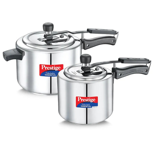Prestige Nakshatra Essential Svachh Stainless Steel Pressure Cooker Combi Pack 