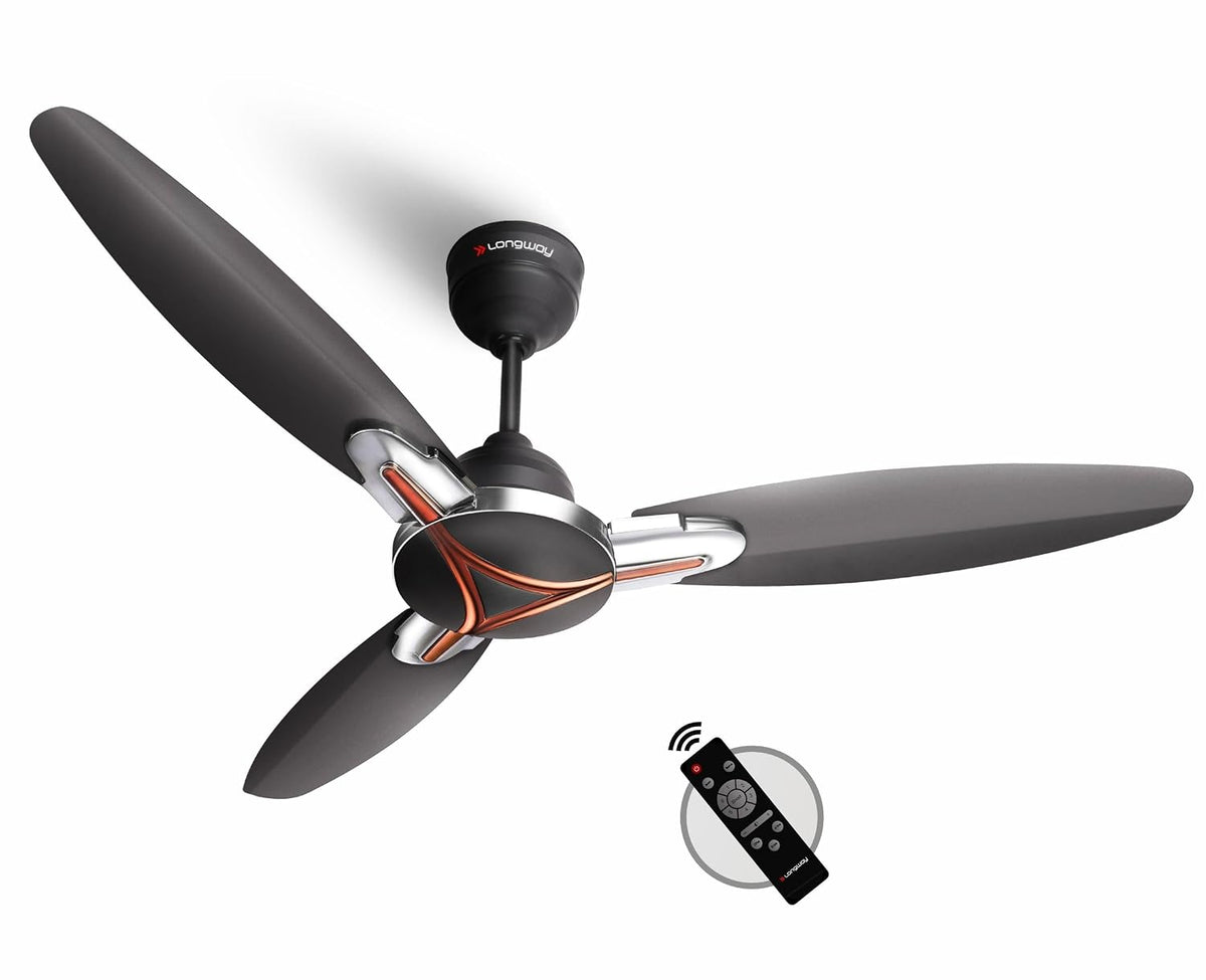 LONGWAY Zephyr 1200 mm BLDC Ceiling Fan with Remote | BEE 5 Star