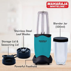 Maharaja Whiteline 400 Watt Easy Twist Nutri Blender Mixer Grinder with 2 Jars|| SS Blades || 21,000 RPM || Smoothie Maker || 2 Year Warranty